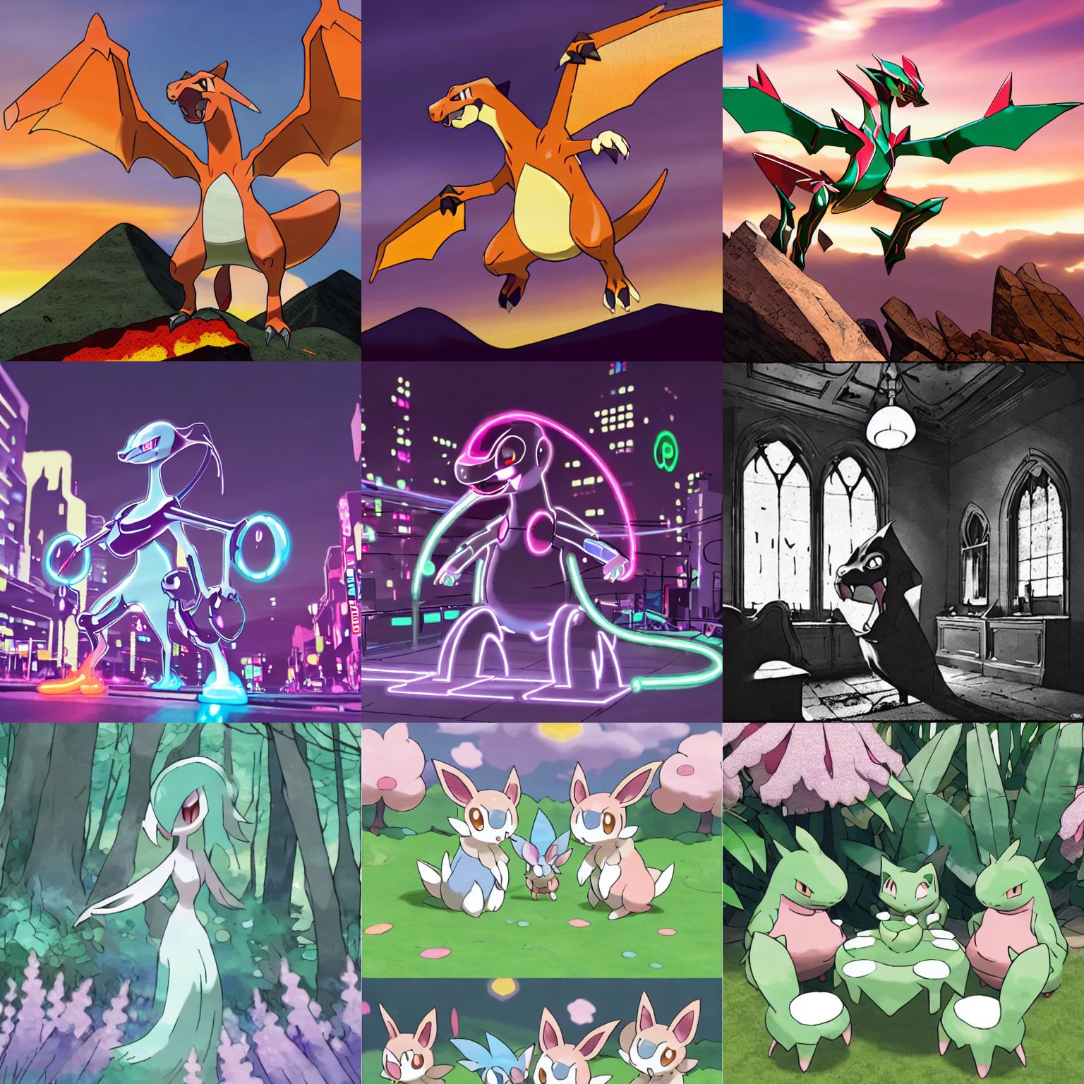 Pokemon Samples Grid