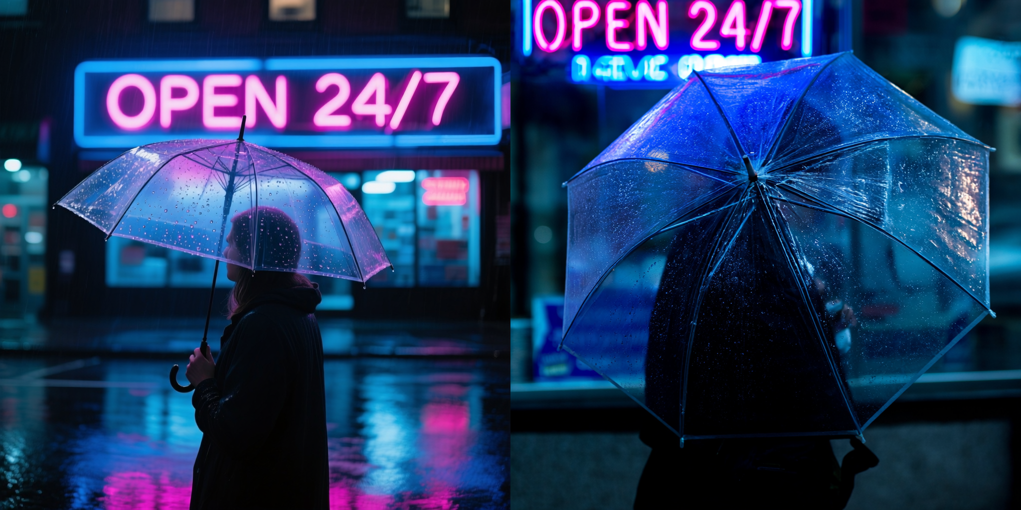 Rainy Night City Comparison