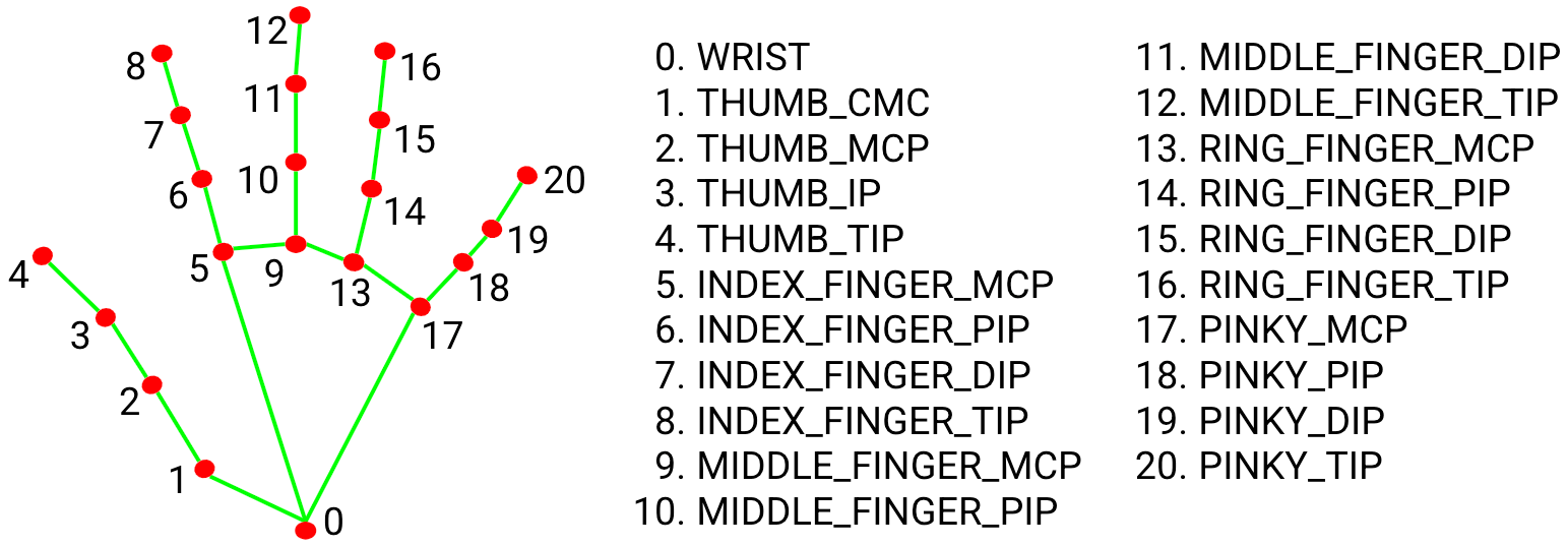 MediaPipe Hands Keypoints