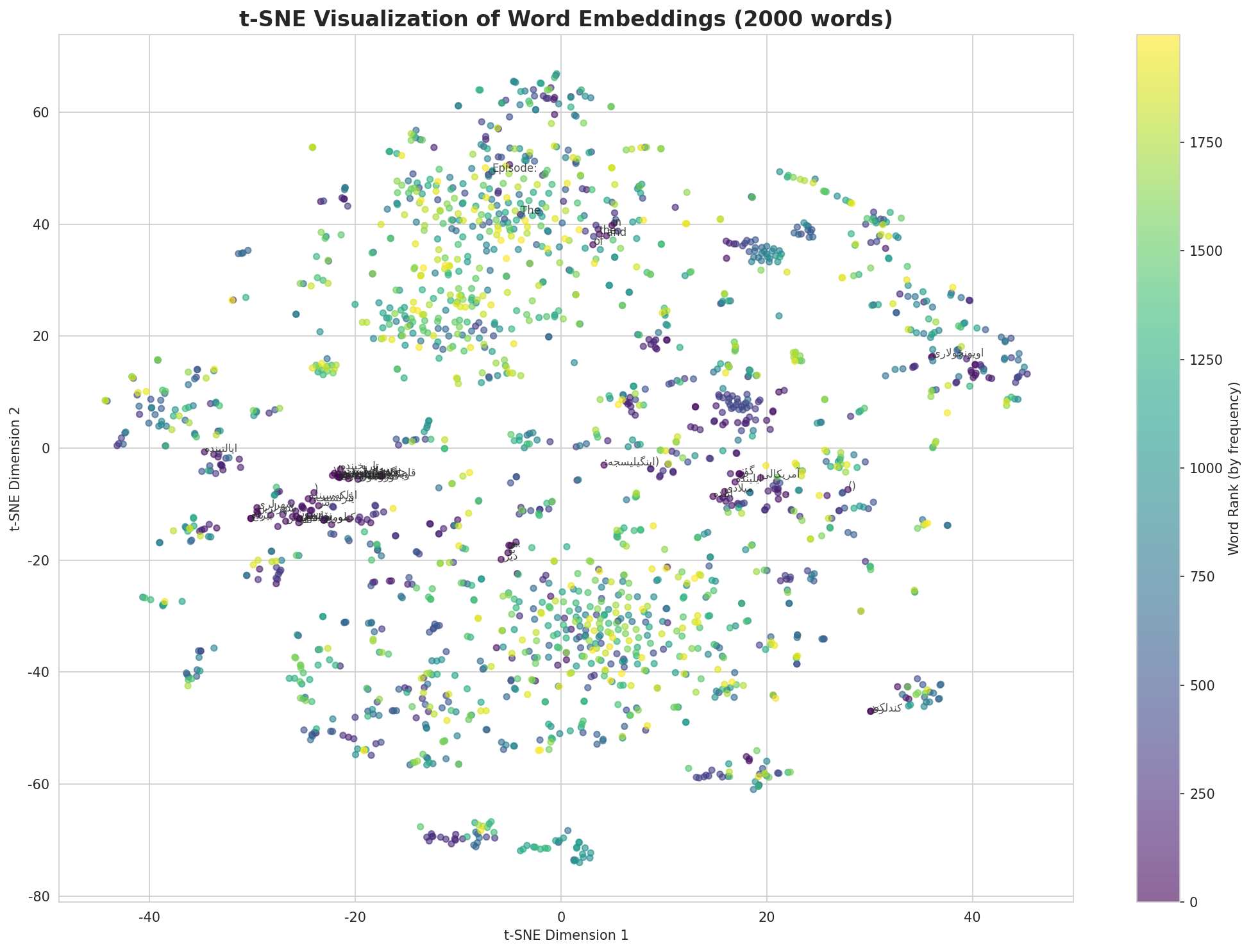 t-SNE Words