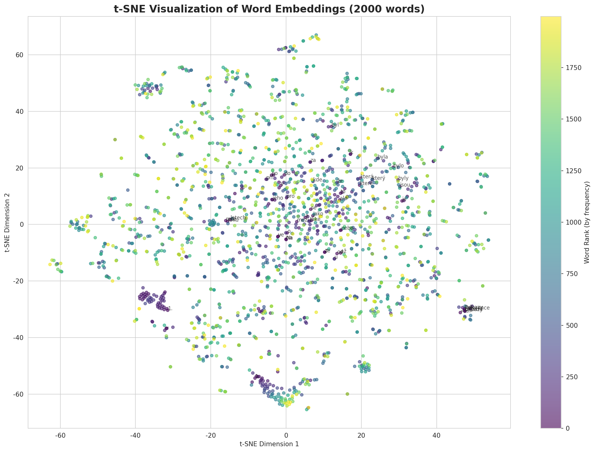 t-SNE Words