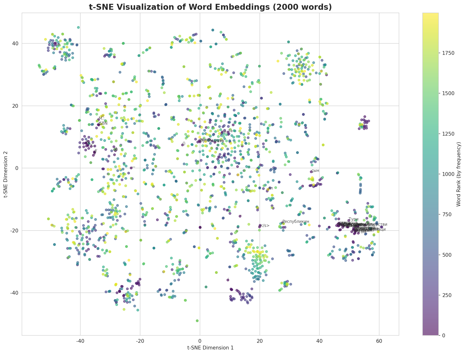 t-SNE Words
